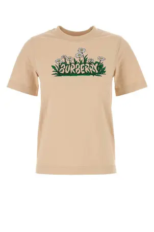 Cream cotton t-shirt BURBERRY (8097925)