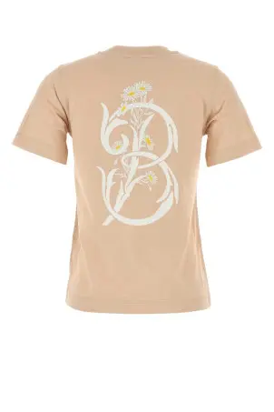 Tシャツ・カットソー Burberry SS25 Cream cotton t-shirt (8097925 C1490) Cotton T-shirt with paisley logo BURBERRY Woman Tg. S