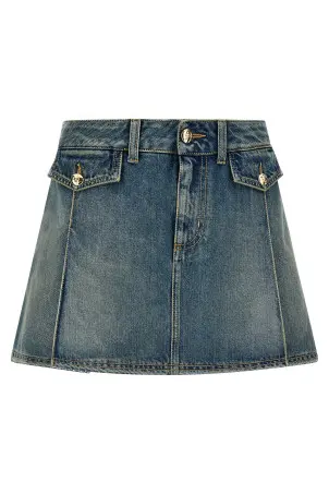 GIVENCHY PASTEL LIGHT BLUE SILK SKIRT GIVENCHY PASTEL LIGHT BLUE SILK SKIRT