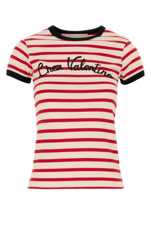 Tシャツ・カットソー VALENTINO Embroidered cotton t-shirt (6B3MG24P961 CR1) Embroidered cotton t-shirt VALENTINO GARAVANI (6B3MG24P961)