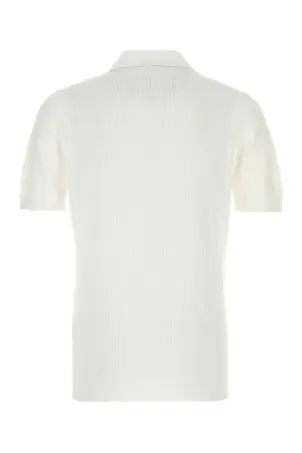 Tシャツ・カットソー Fedeli SS25 White cotton polo shirt (8UED5920 41) Cotton terry polo shirt in white - Fedeli | Mytheresa