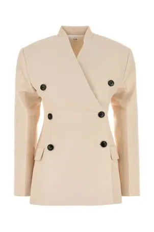 Pastel pink linen Crush blazer ZIMMERMANN (2095JR251)