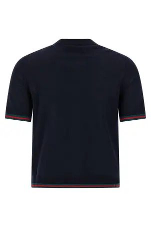 Кашемірова футболка синя GUCCI 820687XKELW4027