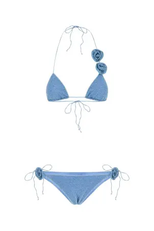 ビキニ Oseree FW25 Black nylon blend bikini (FTS249 BLACK) Black nylon blend bikini Black OSEREE (FTS249)