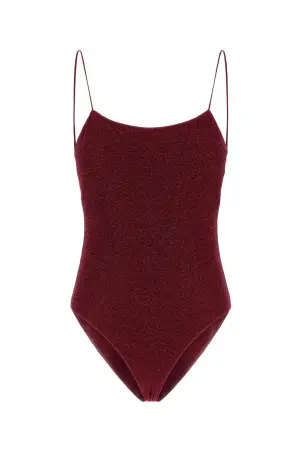 Burgundy nylon blend bikini Brown OSEREE (LAF257)