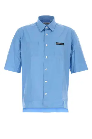 Tシャツ・カットソー PRADA Cerulean blue poplin shirt (UCN611SWMO10IV F0YRX) Cerulean blue poplin shirt PRADA (UCN611SWMO10IV)