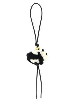 キーホルダー・キーリング Loewe Multicolor Leather And Felt Corgi Key Ring Loewe Corgi Charm in Leather and Wool | Neiman Marcus