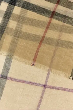 Embroidered wool blend foulard BURBERRY (8078782)