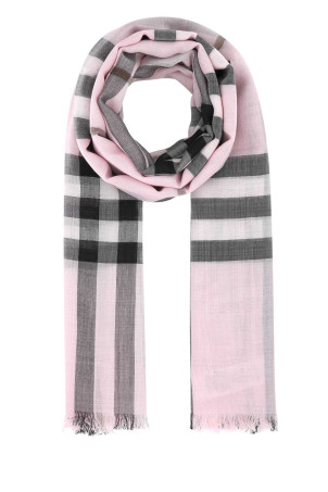 Embroidered wool blend foulard Multicolor BURBERRY (8078779)