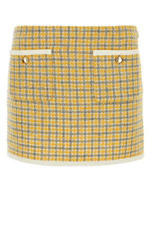 ショートパンツ MiuMiu FW24 Glencheck mini skirt (MG2235SOOO144C F0480) MiuMiu FW24 Glencheck mini skirt (MG2235SOOO144C F0480