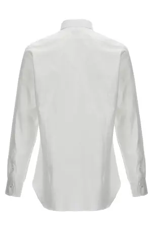 White stretch poplin shirt White BURBERRY (8113135)