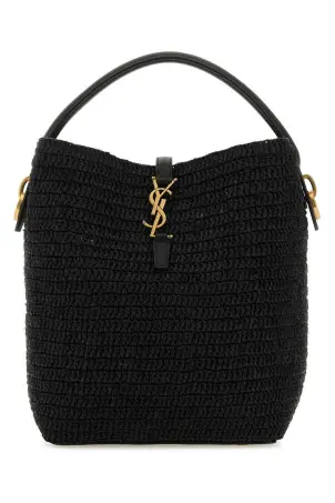 Black leather mini Le 37 bucket bag Black SAINT LAURENT