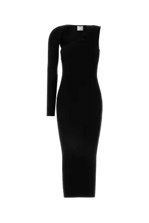 Black stretch crepe mini dress Black MAGDA BUTRYM (255725)