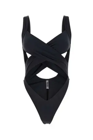 ビキニ Oseree FW25 Black nylon blend bikini (FTS249 BLACK) Black nylon blend bikini Black OSEREE (FTS249)