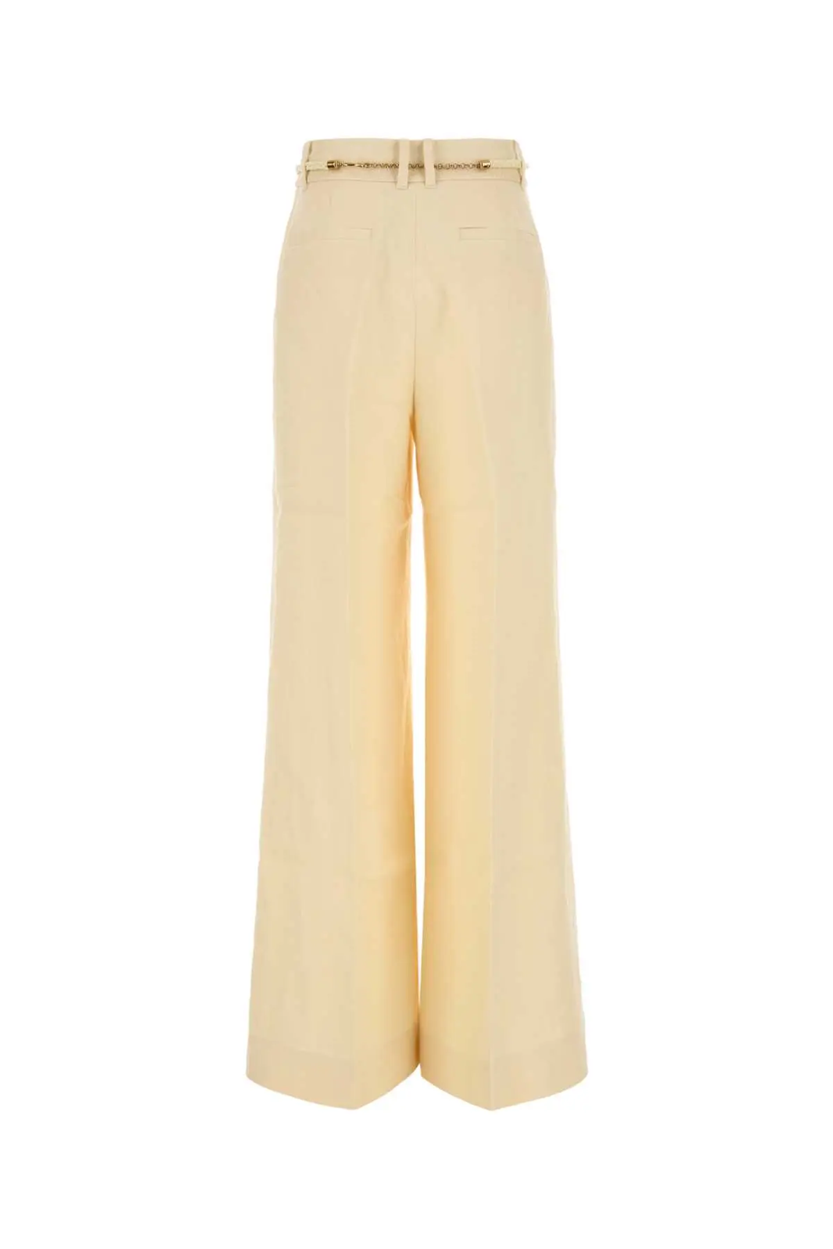 パンツ Zimmermann PANTS (2408PS251 LEM) Cream linen Illuminate wide-leg pant ZIMMERMANN (2408PS251)