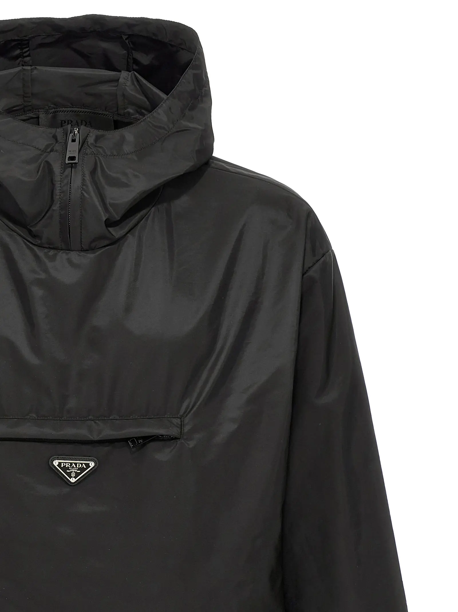 Re-Nylon Piuma' raincoat Black