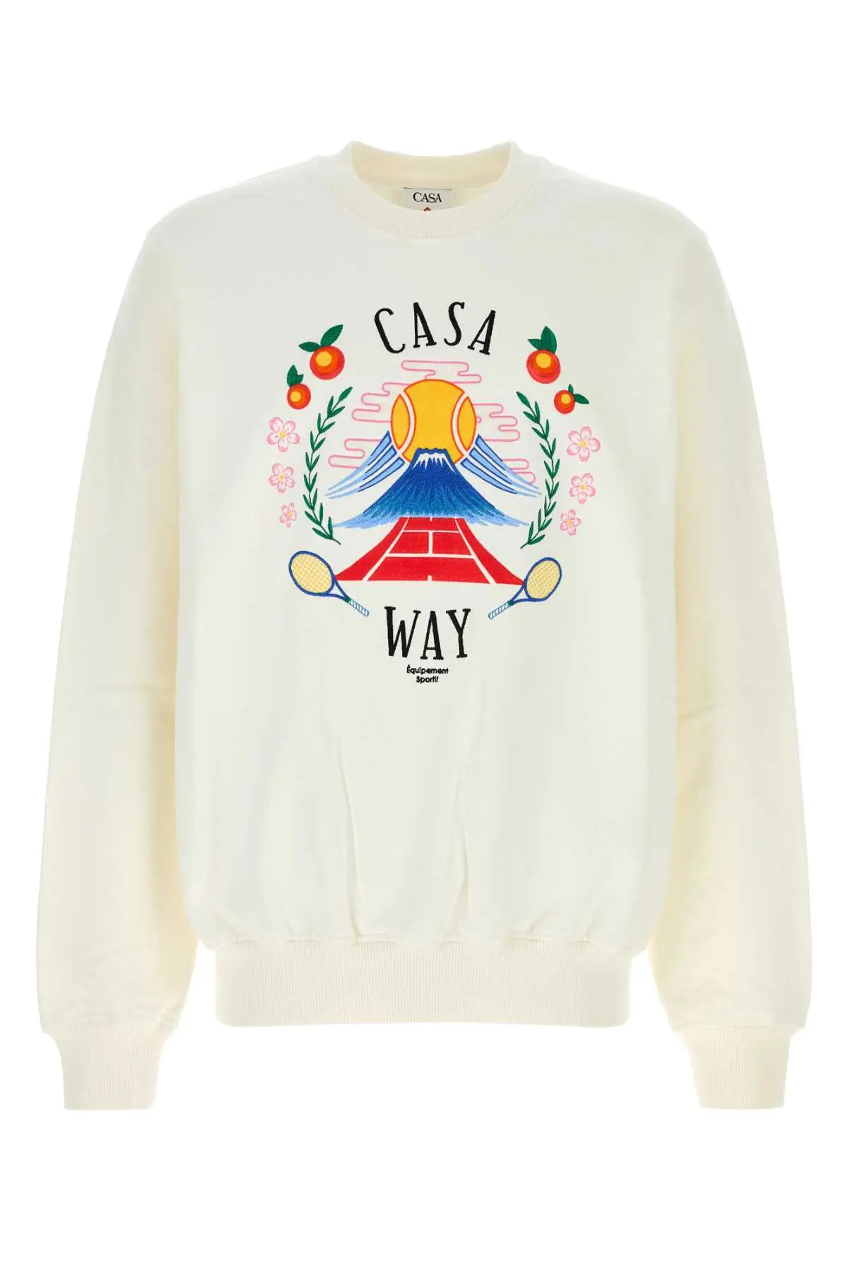 White cotton sweatshirt CASABLANCA (MPF25JTP29303)