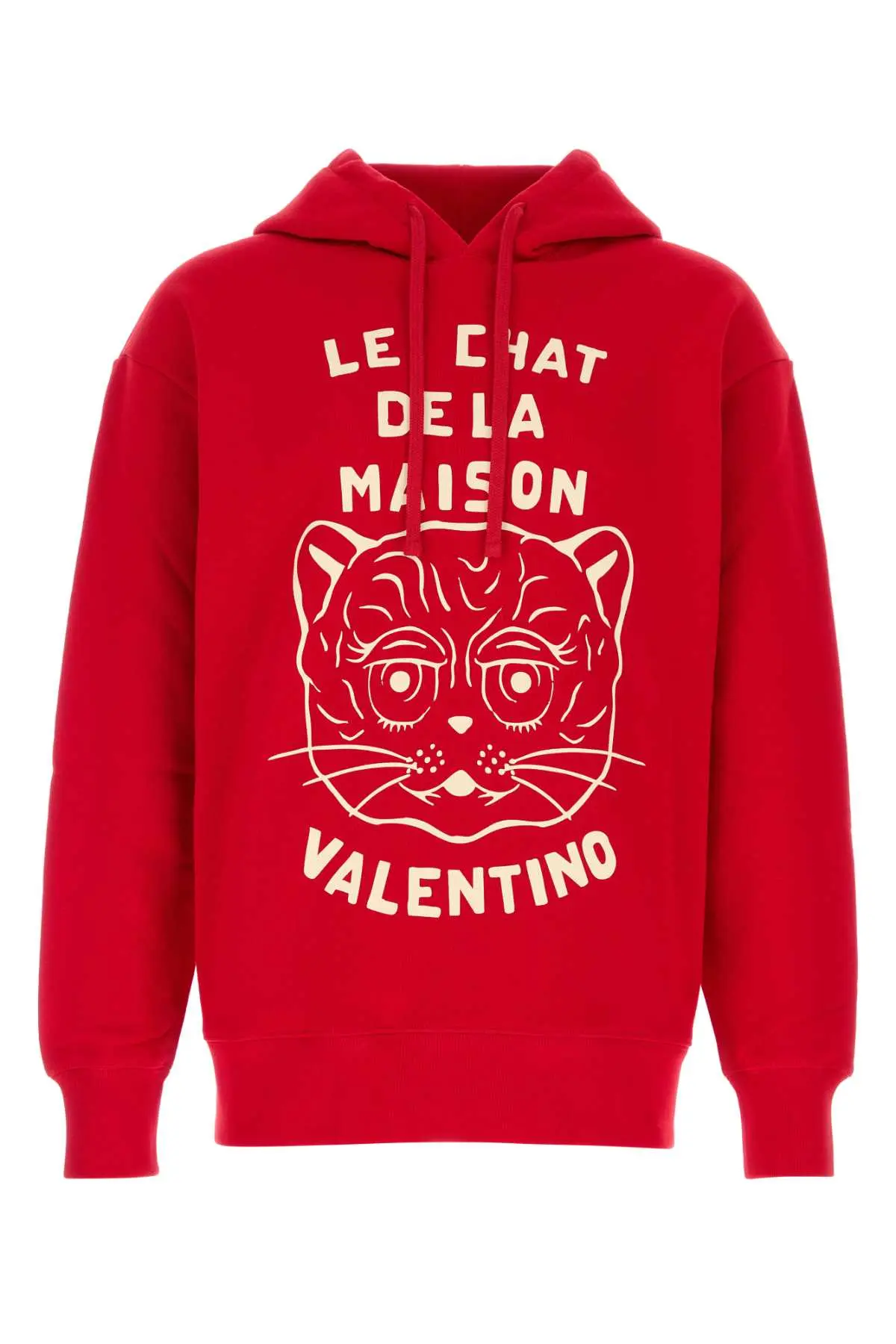 スウェット・トレーナー VALENTINO GARAVANI 'Chez Valentino' sweatshirt Red Printed cotton jersey sweatshirt in red - Valentino | Mytheresa