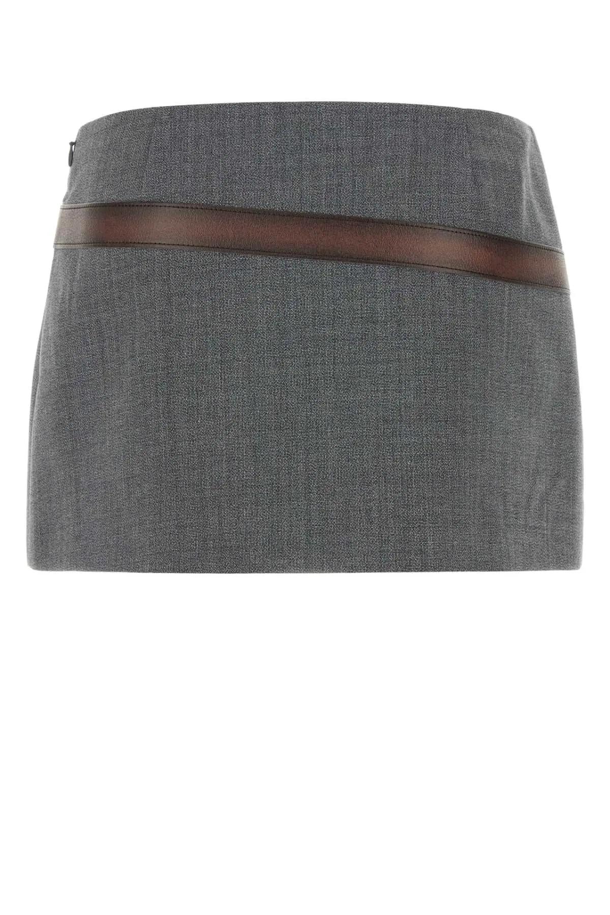 ミニスカート PRADA Melange grey polyester blend mini skirt Melange grey polyester blend mini skirt – G&B