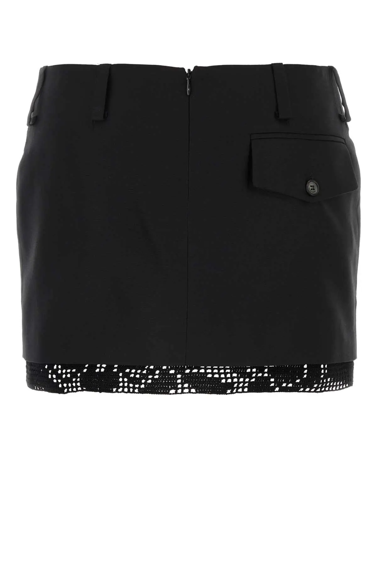 ミニスカート MAGDA BUTRYM FW24 Black silk mini skirt (219724 BLACK) Black silk mini skirt Black MAGDA BUTRYM (219724)