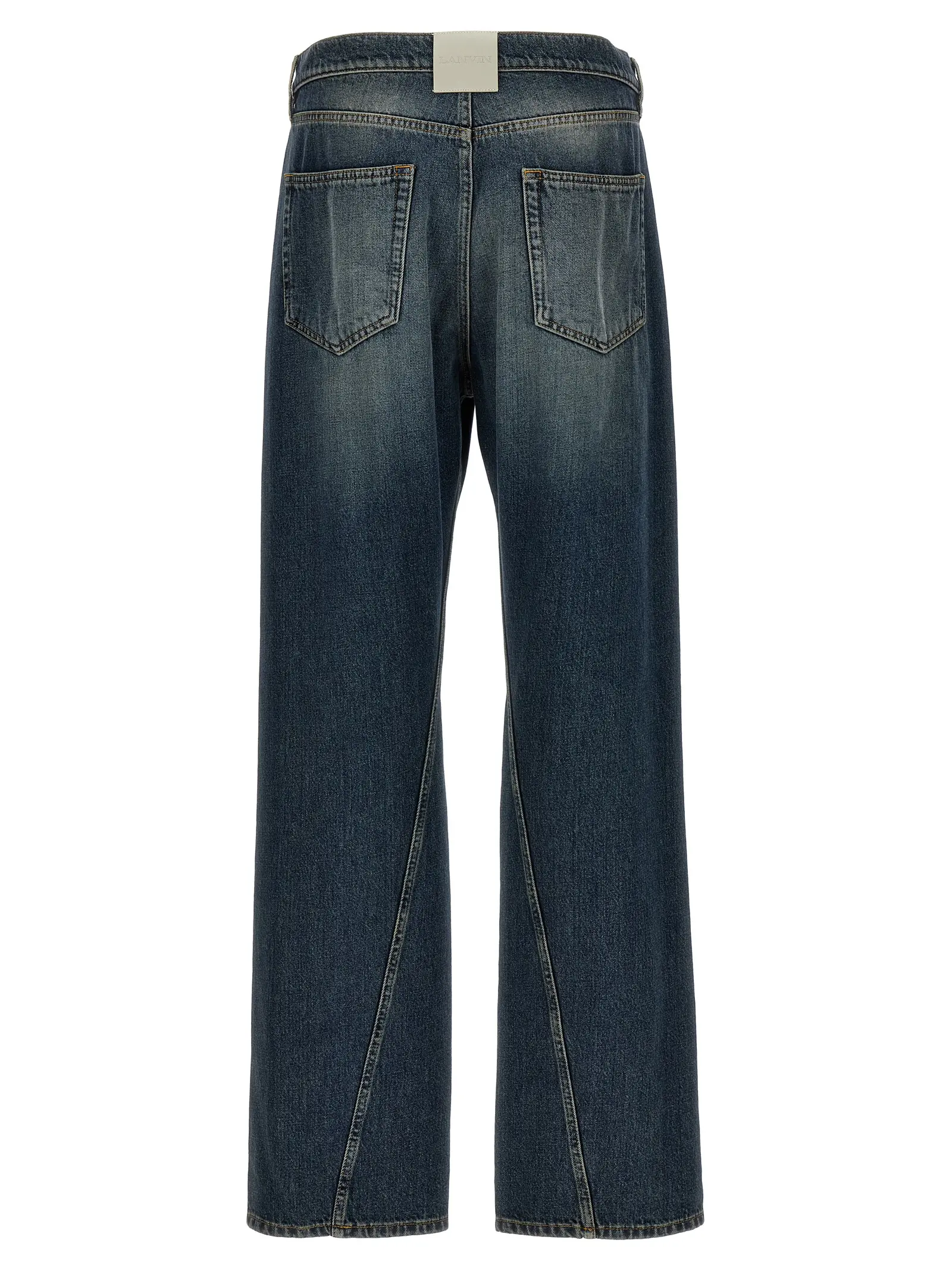 Jeans twisted leg top