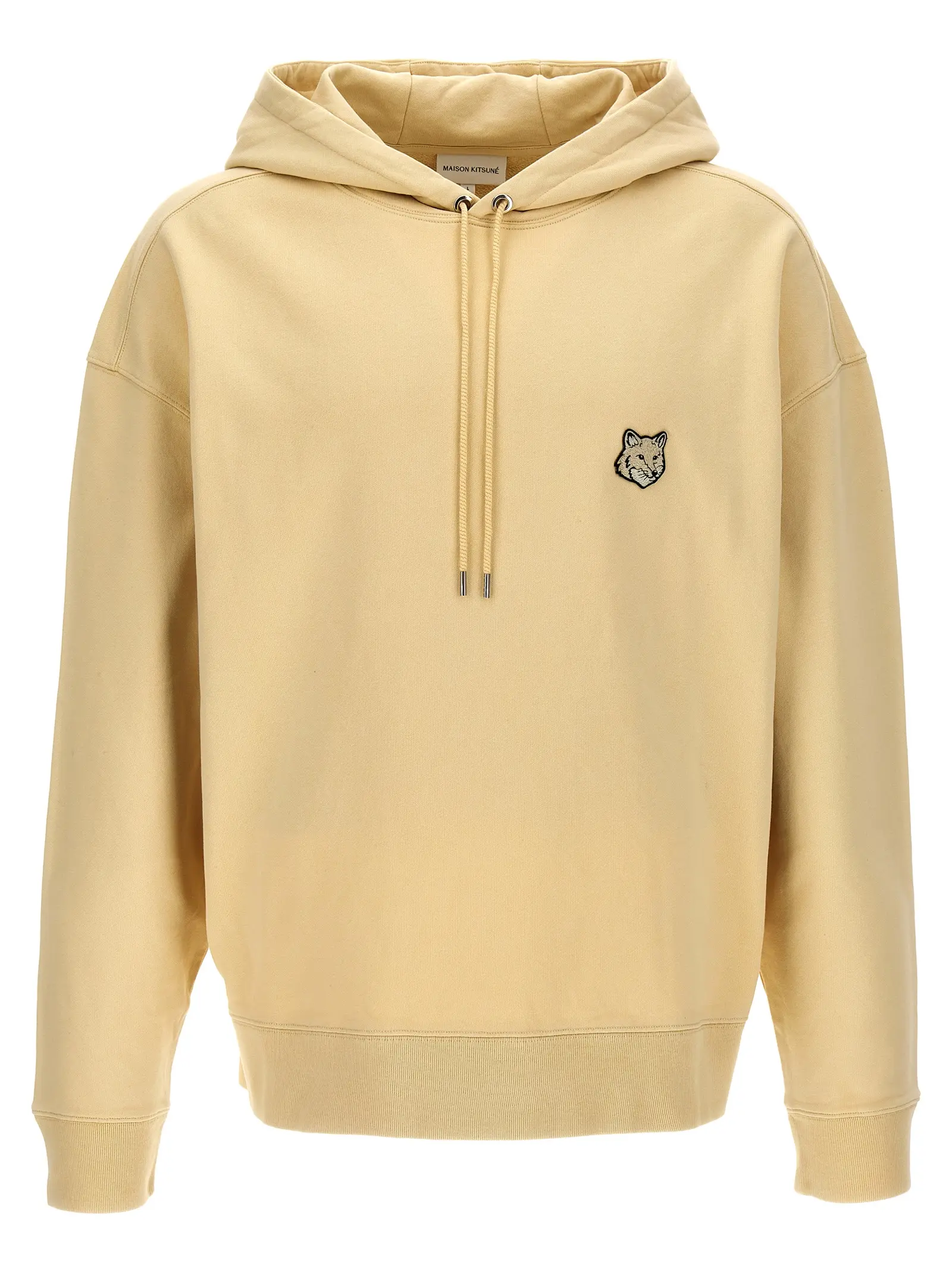 Bold Fox Head hoodie Beige
