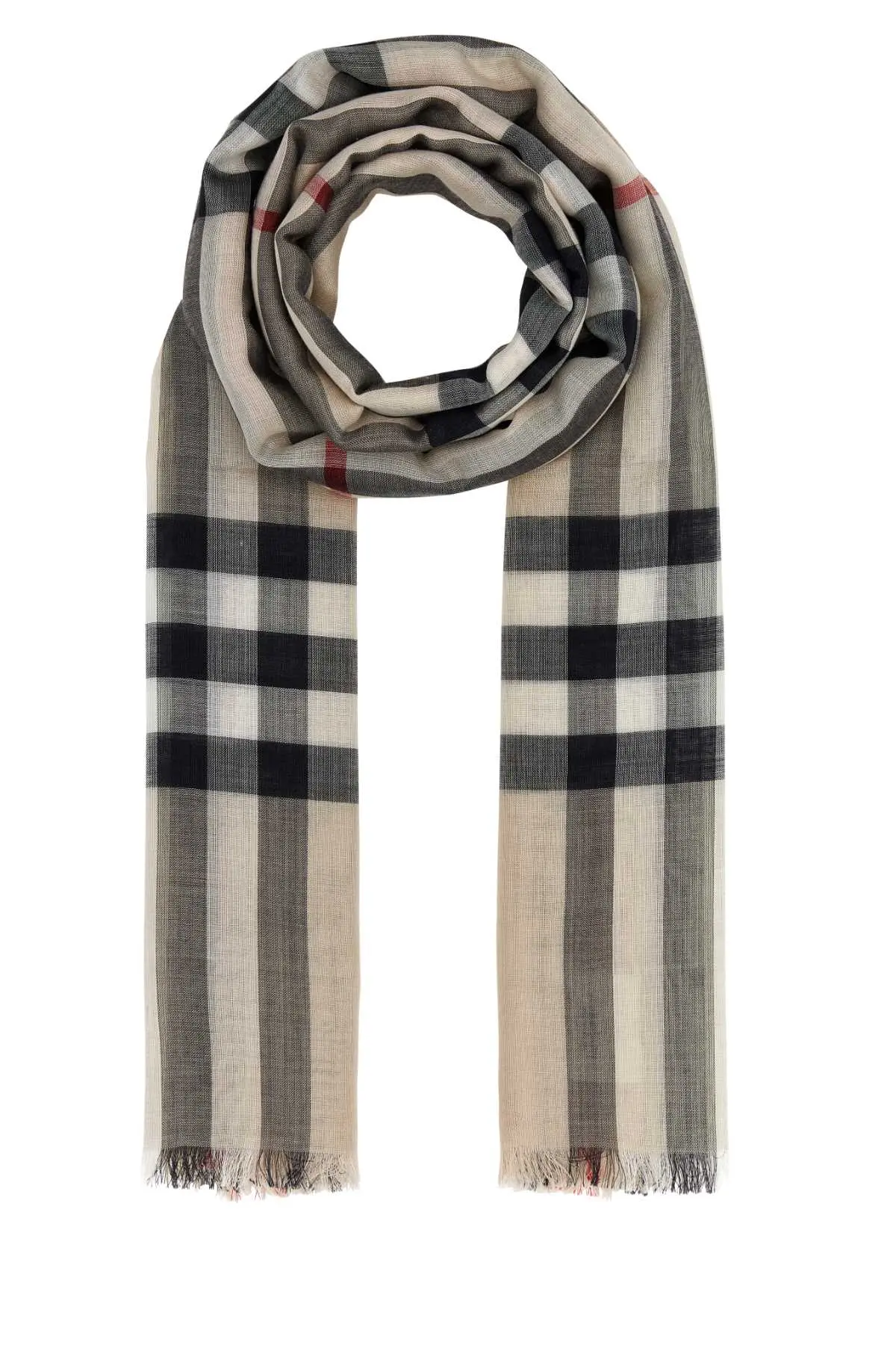 スカーフ Burberry Embroidered wool blend foulard (8078782 A5129) Embroidered wool blend foulard BURBERRY (8078782)