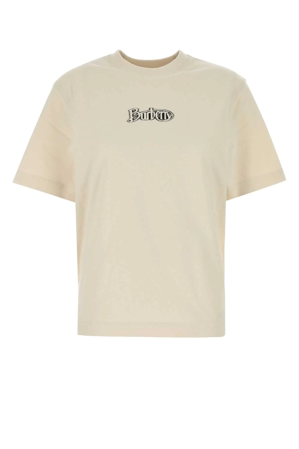 【関税&送料込】Burberry Sand Cotton T-Shirt Sand cotton t-shirt BURBERRY (8099836)