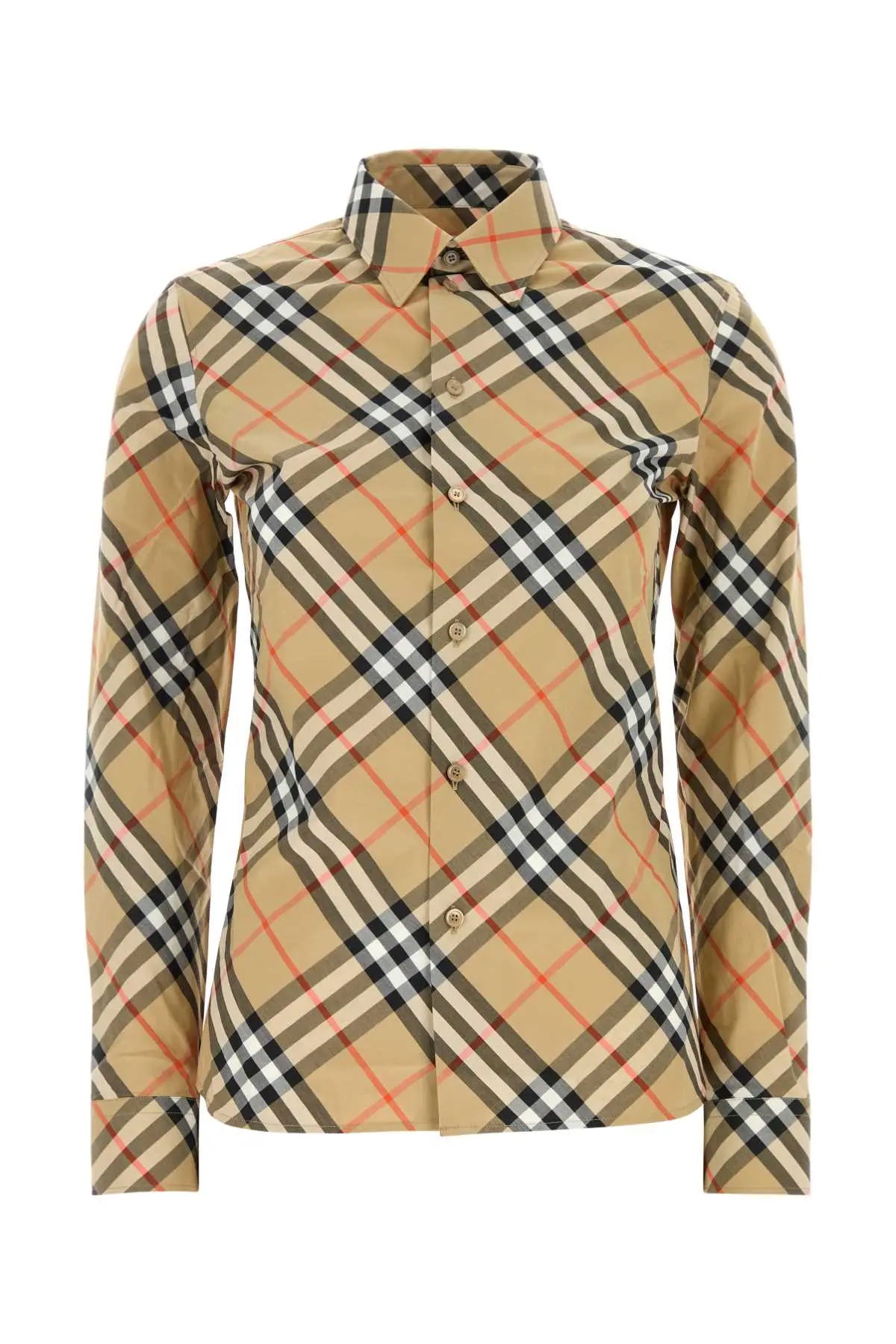 Tシャツ・カットソー Burberry FW25 Embroidered poplin shirt (8079587 A7028) burberry-