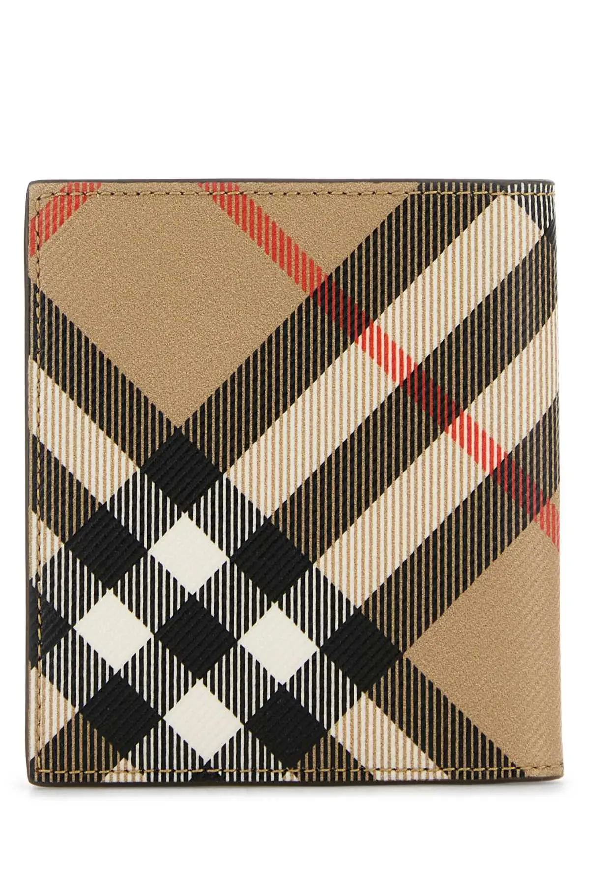 財布・小物その他 BURBERRY Printed Canvas Card Holder Check Strap Coin Case in Archive beige - Women | Burberry