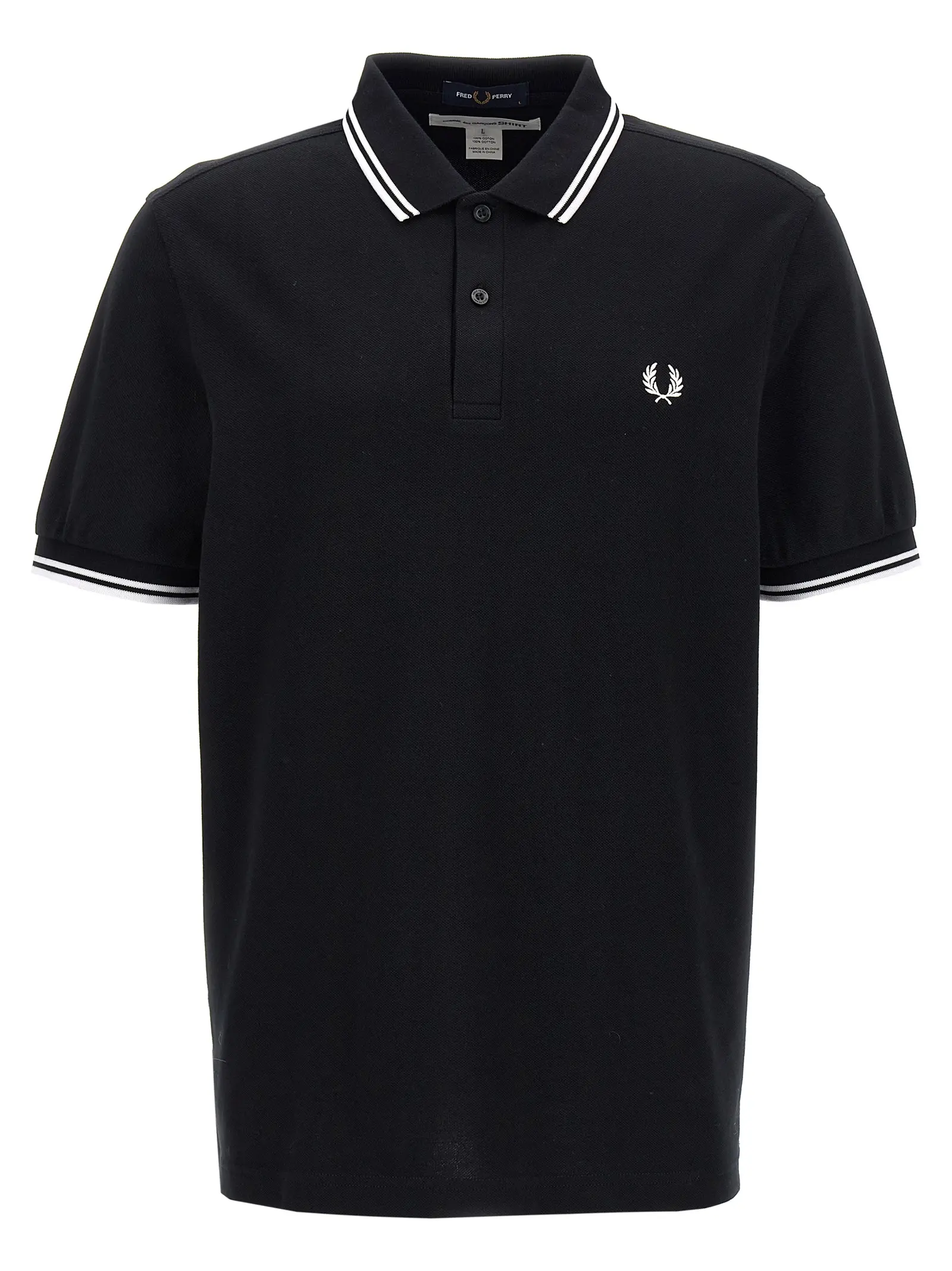 Сорочка Polo Comme des Garçons Shirt x Fred Perry, чорно-сіра