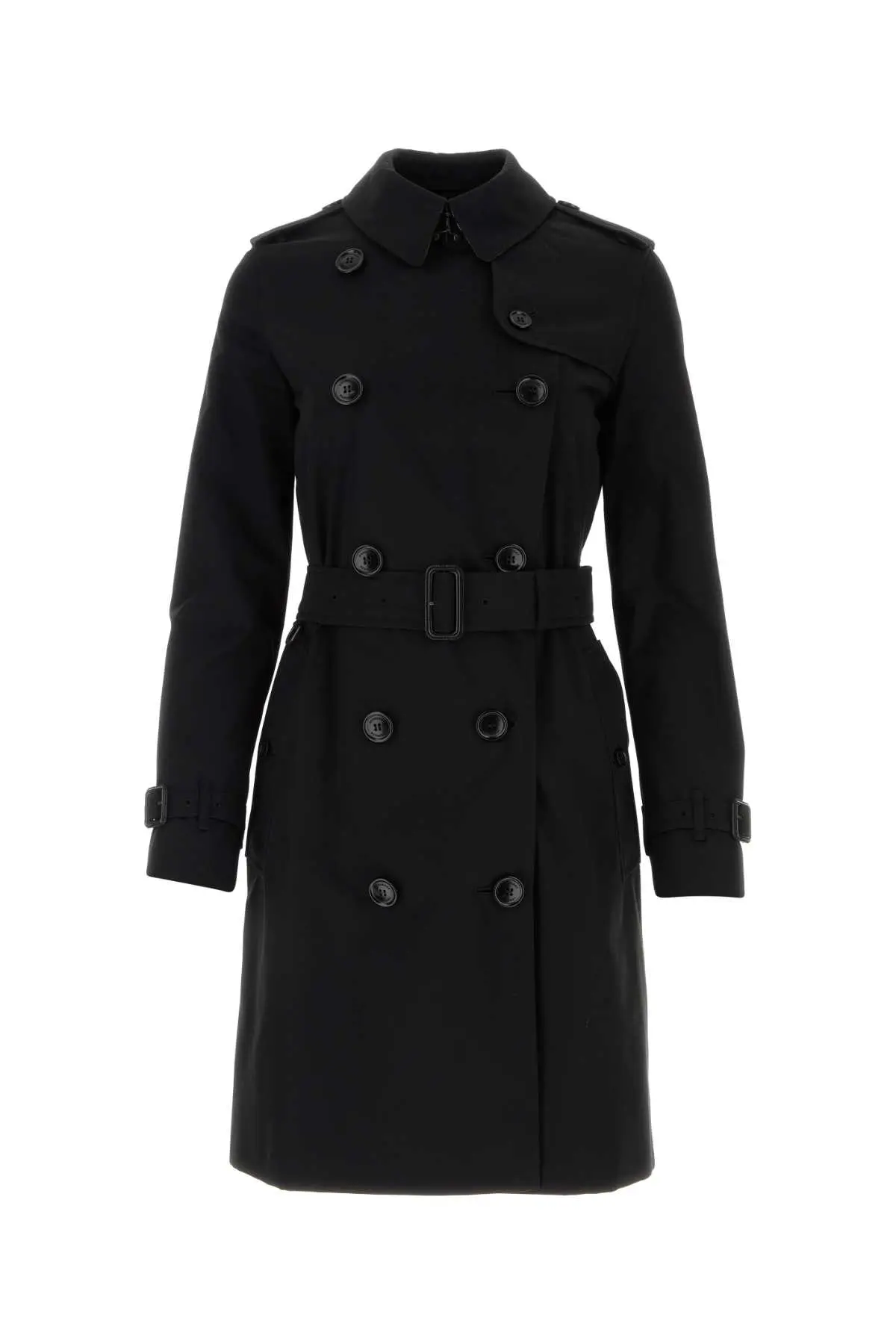 【関税&送料込】Burberry Black Gabardine Trench Coat 17215809_35018092_322.jpg