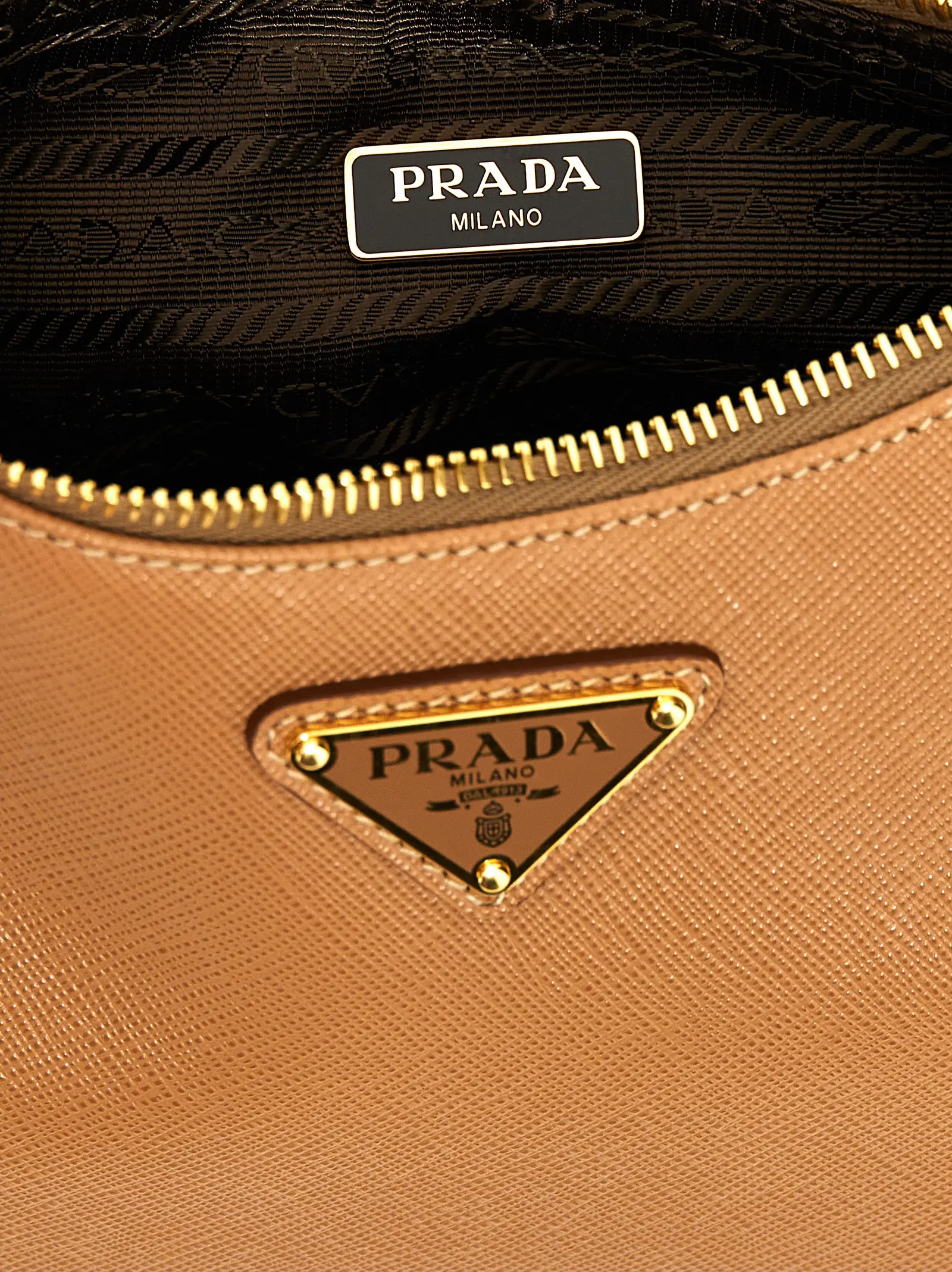ショルダーバッグ・ポシェット PRADA 'Mini Re-Edition' shoulder bag Brown 1BC204VJOMNZV Bruyere Pink Prada Re-Edition Saffiano leather mini-bag | PRADA