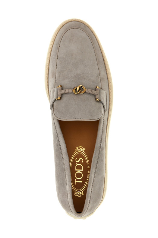 Замшевые мокасины Серый TOD'S XXW92K0HZ00D8W9999 Замшевые мокасины Серый TOD'S XXW92K0HZ00D8W9999