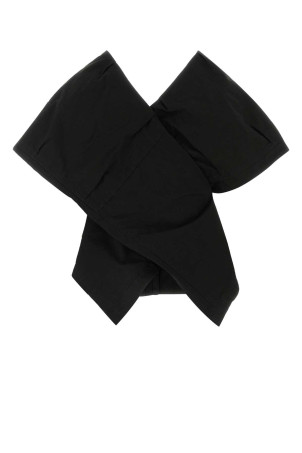 Black cotton blend top Black BALENCIAGA (808856TRP08) Black cotton blend top Black BALENCIAGA (808856TRP08)