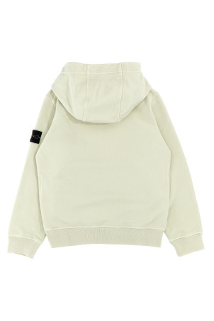 Бежева толстовка з нашивкою з логотипом STONE ISLAND JUNIOR 811661620V0097 Бежева толстовка з нашивкою з логотипом STONE ISLAND JUNIOR 811661620V0097