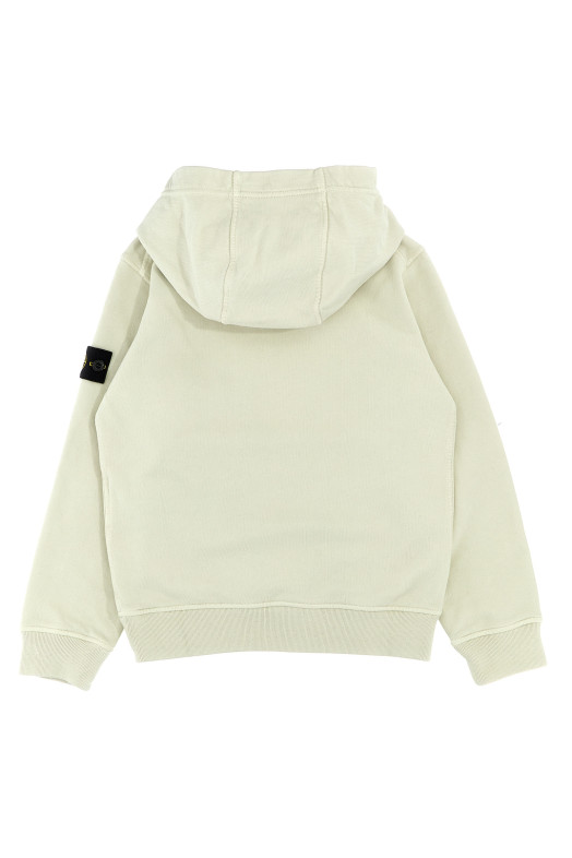 Бежева толстовка з нашивкою з логотипом STONE ISLAND JUNIOR 811661620V0097 Бежева толстовка з нашивкою з логотипом STONE ISLAND JUNIOR 811661620V0097
