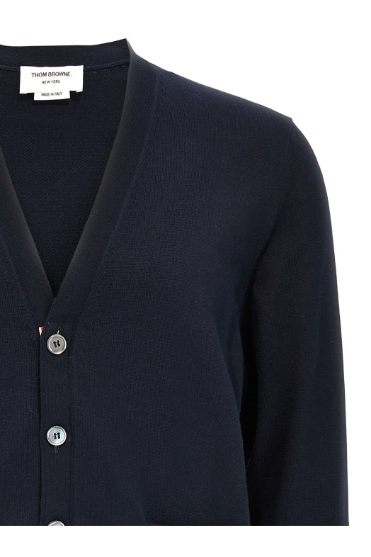 Кардиган THOM BROWNE '4-Bar' Синій MKC581AY3043415 Кардиган THOM BROWNE '4-Bar' Синій MKC581AY3043415