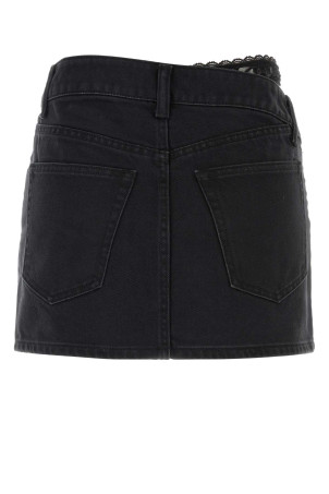 Black denim mini skirt Black ALEXANDER WANG (4DC1255615)