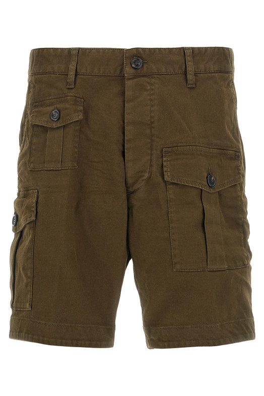 Шорти-бермуди DSQUARED2 'Sexy Cargo' Зелені S74MU0780S39021728 Шорти-бермуди DSQUARED2 'Sexy Cargo' Зелені S74MU0780S39021728