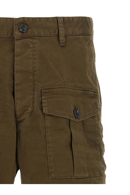 Шорти-бермуди DSQUARED2 'Sexy Cargo' Зелені S74MU0780S39021728 Шорти-бермуди DSQUARED2 'Sexy Cargo' Зелені S74MU0780S39021728