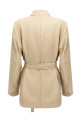 Поясний піджак Бежевий VICTORIA BECKHAM 1125WJK006092AALMOND Поясний піджак Бежевий VICTORIA BECKHAM 1125WJK006092AALMOND