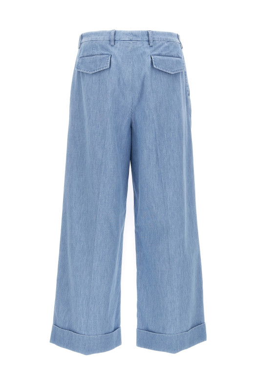 Джинси з підворотом Valentino Garavani Сині V3DD03UALM508 Джинси з підворотом Valentino Garavani Сині V3DD03UALM508