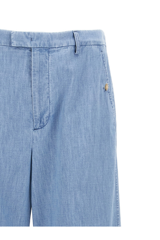 Джинси з підворотом Valentino Garavani Сині V3DD03UALM508 Джинси з підворотом Valentino Garavani Сині V3DD03UALM508