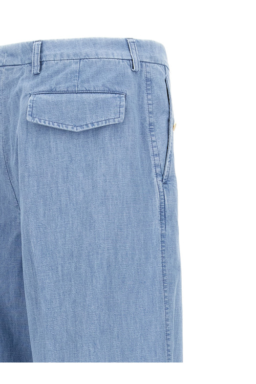 Джинси з підворотом Valentino Garavani Сині V3DD03UALM508 Джинси з підворотом Valentino Garavani Сині V3DD03UALM508