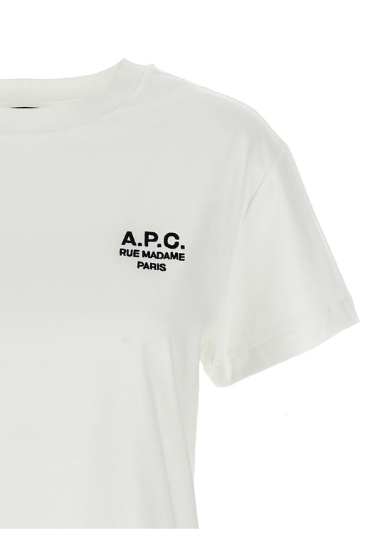 Футболка A.P.C. 'Boxy Rue Madame' Біла COHBMF26389TAE Футболка A.P.C. 'Boxy Rue Madame' Біла COHBMF26389TAE