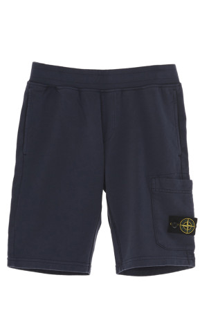 Шорти-бермуди з логотипом Сині STONE ISLAND JUNIOR K1S166200006V0020 Шорти-бермуди з логотипом Сині STONE ISLAND JUNIOR K1S166200006V0020