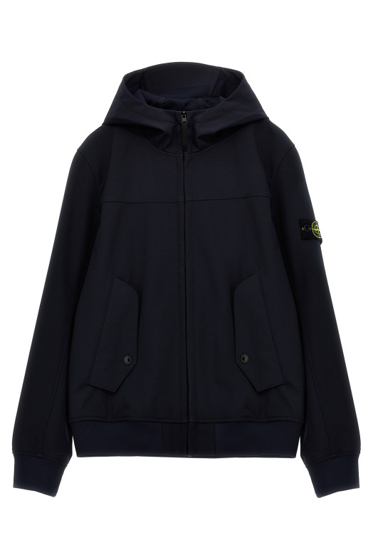 Куртка STONE ISLAND JUNIOR 'Light Soft Shell-R e.dye® Technology' Синя K1S164100002V0020 Куртка STONE ISLAND JUNIOR 'Light Soft Shell-R e.dye® Technology' Синя K1S164100002V0020