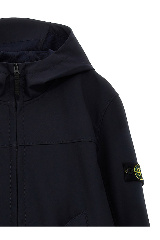 Куртка STONE ISLAND JUNIOR 'Light Soft Shell-R e.dye® Technology' Синя K1S164100002V0020 Куртка STONE ISLAND JUNIOR 'Light Soft Shell-R e.dye® Technology' Синя K1S164100002V0020