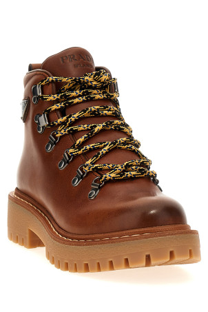 Ботильйони з логотипом Коричневі PRADA 1T735NFG045070F0046 Ботильйони з логотипом Коричневі PRADA 1T735NFG045070F0046